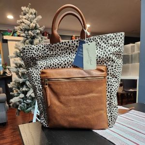 Target Universal Thread Leopard Print Soft Utility Square Backpack